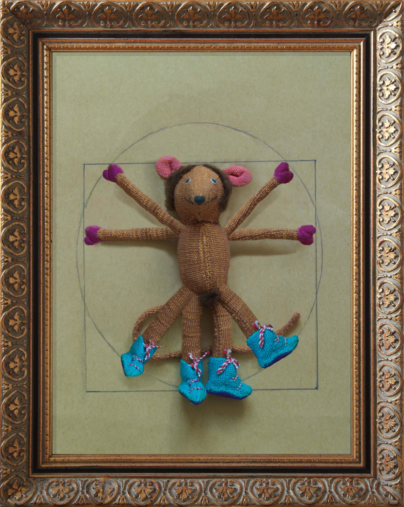 Vitruvian man- Leonardo Da Vinci 2023 lambda imprssion 21 x 16 in. ed 3
