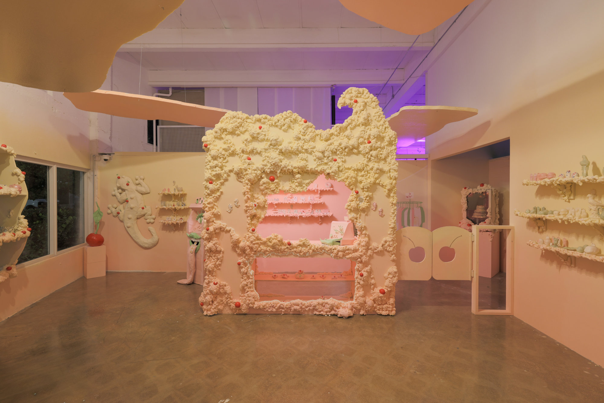 Tara Long, LA ESQUINITA, 2025. Installation view at Locust Projects 2. Photo by Pedro Wazzan